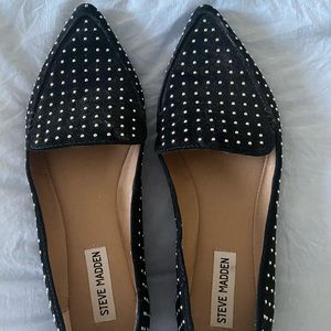 Steve Madden Black Flats